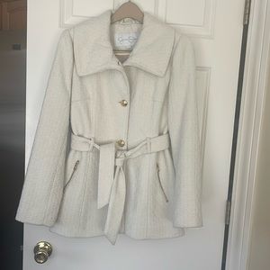 Cream wool blend coat. Jessica Simpson brand and gently used. In good condition